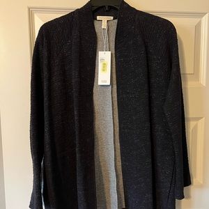NWT Eileen Fisher Black high collar woman’s jacket